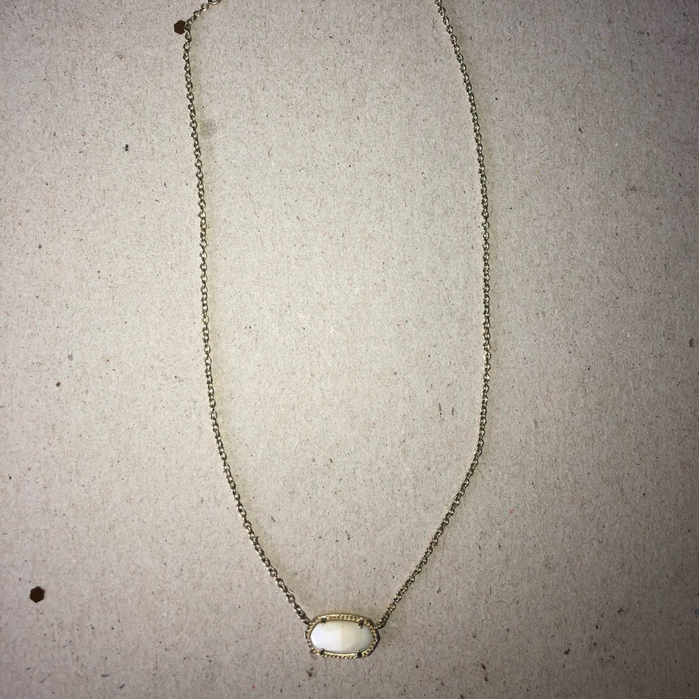 Kendra Scott Elisa Pendant White Mother of Pearl